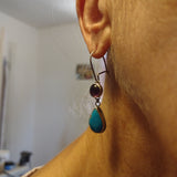 Amythest with Turquoise Earrings