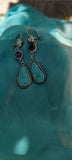 Amythest wCampitos Turquoise Earrings