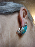 Turquoise Earrings Pierced Clip-On