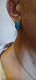Turquoise Earrings Pierced Clip-On